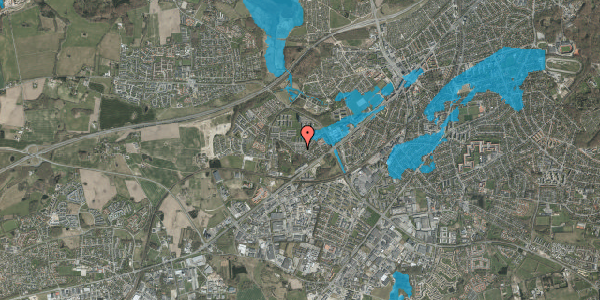Oversvømmelsesrisiko fra vandløb på Grøndalsvej 114, 8260 Viby J