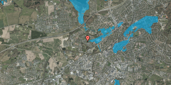 Oversvømmelsesrisiko fra vandløb på Grøndalsvej 168, 8260 Viby J