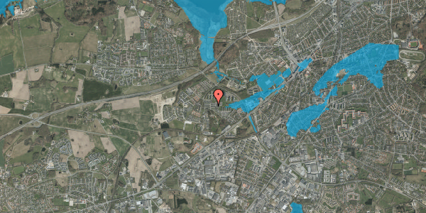 Oversvømmelsesrisiko fra vandløb på Grøndalsvej 180, 8260 Viby J