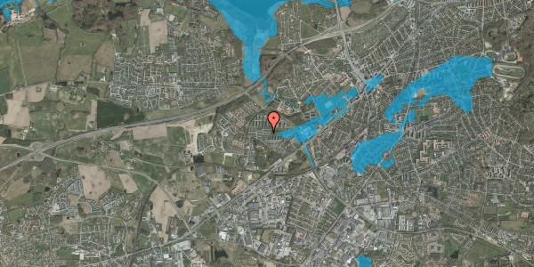 Oversvømmelsesrisiko fra vandløb på Grøndalsvej 216, 8260 Viby J