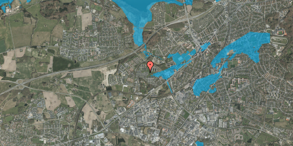 Oversvømmelsesrisiko fra vandløb på Grøndalsvej 260, 8260 Viby J