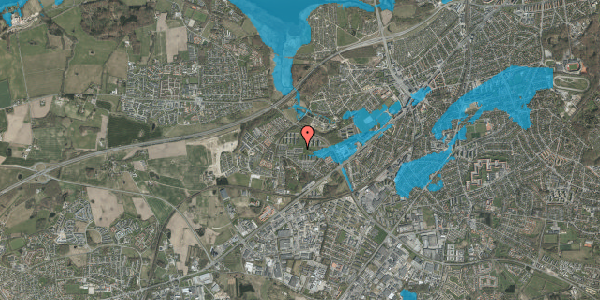 Oversvømmelsesrisiko fra vandløb på Grøndalsvej 262, 8260 Viby J