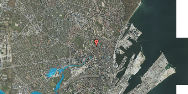 Oversvømmelsesrisiko fra vandløb på Grønnegade 93B, 8000 Aarhus C