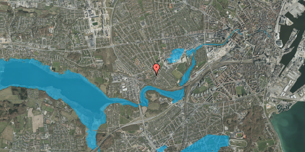 Oversvømmelsesrisiko fra vandløb på Gårdagervej 5, 8230 Åbyhøj