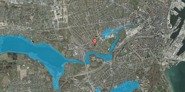Oversvømmelsesrisiko fra vandløb på Gårdagervej 7, 8230 Åbyhøj