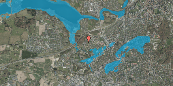 Oversvømmelsesrisiko fra vandløb på Skovkanten 4, 8260 Viby J