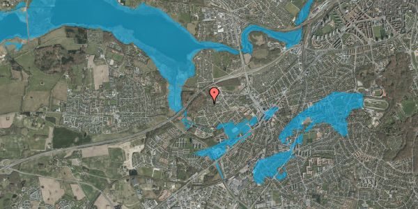 Oversvømmelsesrisiko fra vandløb på Skovkanten 16, 8260 Viby J