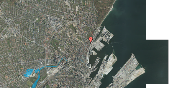 Oversvømmelsesrisiko fra vandløb på Helgenæsgade 5, 1. , 8000 Aarhus C