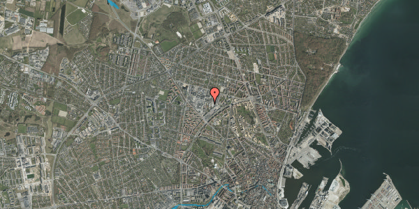Oversvømmelsesrisiko fra vandløb på Helsingforsgade 11, st. 7, 8200 Aarhus N