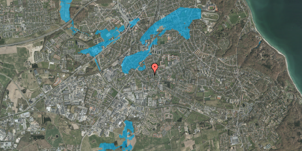 Oversvømmelsesrisiko fra vandløb på Holmevej 265, 2. tv, 8270 Højbjerg