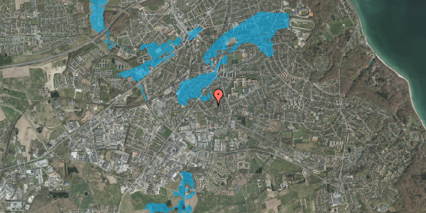 Oversvømmelsesrisiko fra vandløb på Holmevej 272, 8270 Højbjerg