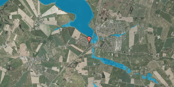 Oversvømmelsesrisiko fra vandløb på Højlundsparken 2, 8355 Solbjerg
