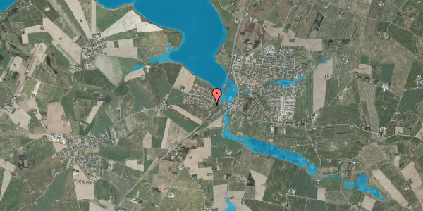 Oversvømmelsesrisiko fra vandløb på Højlundsparken 19A, 8355 Solbjerg