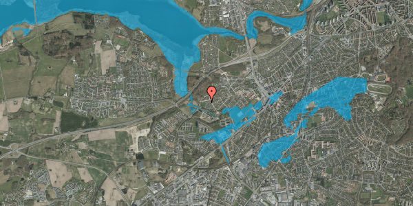 Oversvømmelsesrisiko fra vandløb på Høvænget 10, 8260 Viby J