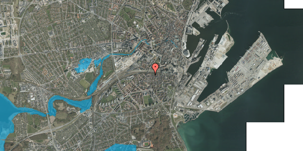 Oversvømmelsesrisiko fra vandløb på Istedgade 29, 8000 Aarhus C
