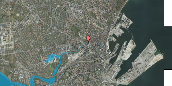 Oversvømmelsesrisiko fra vandløb på Janus La Cours Gade 12, 4. th, 8000 Aarhus C