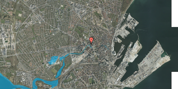 Oversvømmelsesrisiko fra vandløb på Janus La Cours Gade 20, st. th, 8000 Aarhus C
