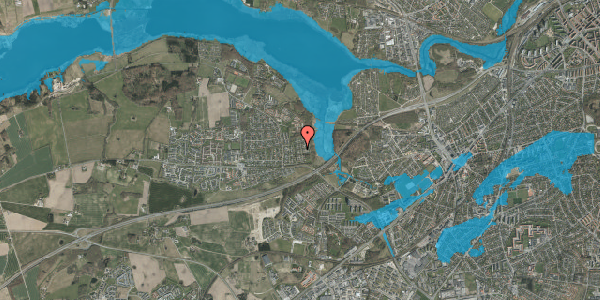 Oversvømmelsesrisiko fra vandløb på Jarlsmindevej 80, 8260 Viby J