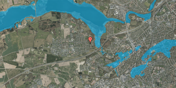 Oversvømmelsesrisiko fra vandløb på Jarlsmindevej 132, 8260 Viby J