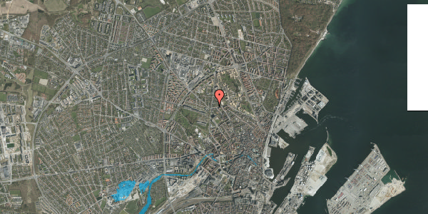 Oversvømmelsesrisiko fra vandløb på Kaserneboulevarden 26, st. tv, 8000 Aarhus C