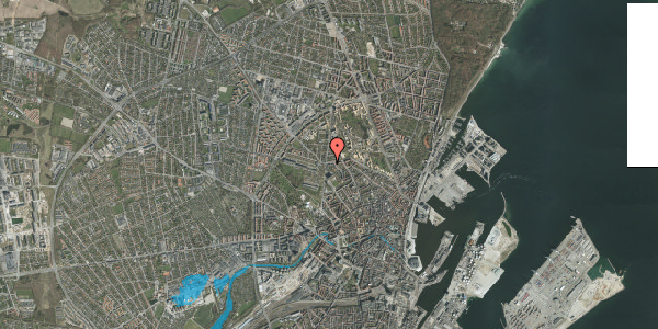 Oversvømmelsesrisiko fra vandløb på Kaserneboulevarden 33, st. tv, 8000 Aarhus C
