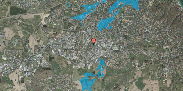 Oversvømmelsesrisiko fra vandløb på Kjærslund 9, 2. th, 8260 Viby J