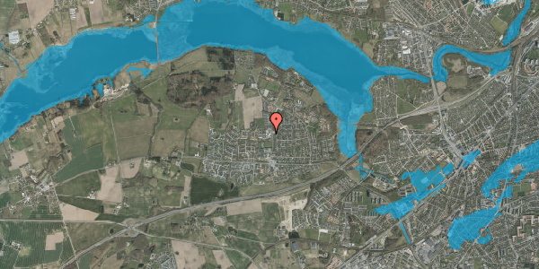 Oversvømmelsesrisiko fra vandløb på Klokkeskovvej 15S, st. th, 8260 Viby J