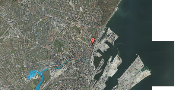 Oversvømmelsesrisiko fra vandløb på Knudrisgade 8, kl. , 8000 Aarhus C