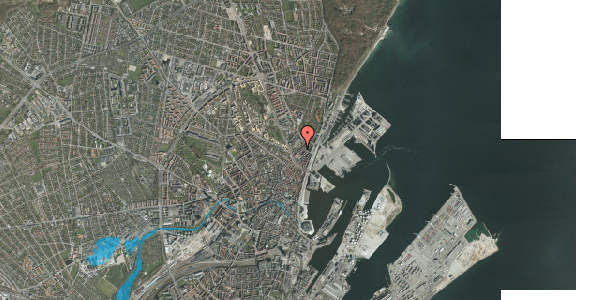 Oversvømmelsesrisiko fra vandløb på Knudrisgade 19, 8000 Aarhus C