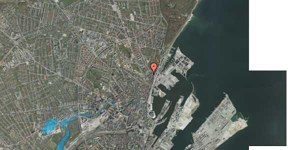 Oversvømmelsesrisiko fra vandløb på Knudrisgade 31, st. , 8000 Aarhus C