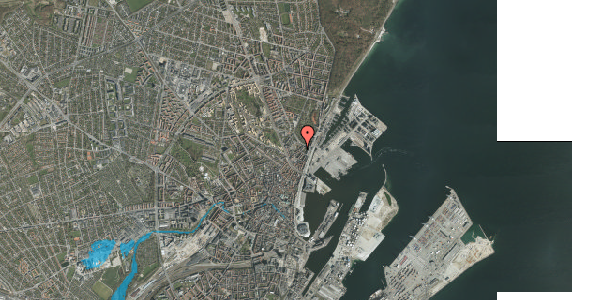 Oversvømmelsesrisiko fra vandløb på Knudrisgade 35, 1. , 8000 Aarhus C