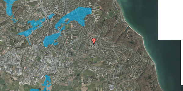 Oversvømmelsesrisiko fra vandløb på Kridthøjvej 23, 2. tv, 8270 Højbjerg