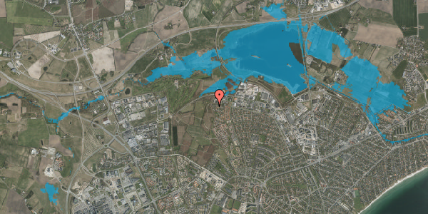 Oversvømmelsesrisiko fra vandløb på Krogagre 86, 8240 Risskov