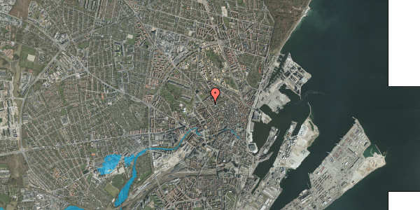 Oversvømmelsesrisiko fra vandløb på Lollandsgade 44, 1. , 8000 Aarhus C