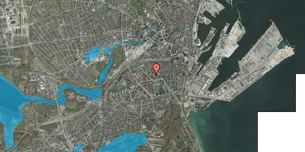 Oversvømmelsesrisiko fra vandløb på Lundingsgade 20, 3. , 8000 Aarhus C