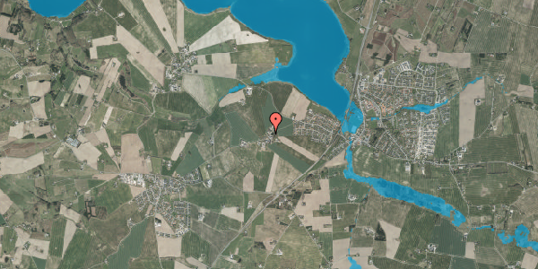 Oversvømmelsesrisiko fra vandløb på Lykkegårdsvej 20, 8355 Solbjerg