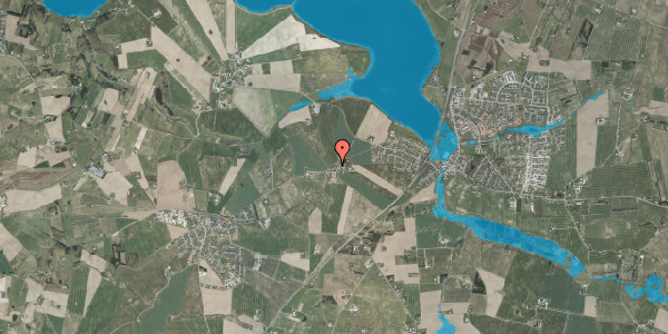 Oversvømmelsesrisiko fra vandløb på Lykkegårdsvej 30, 8355 Solbjerg