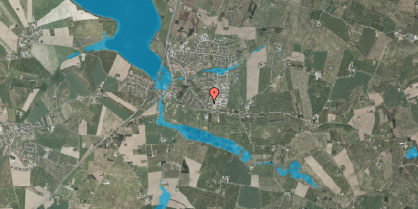Oversvømmelsesrisiko fra vandløb på Lystenlund 17, 8355 Solbjerg