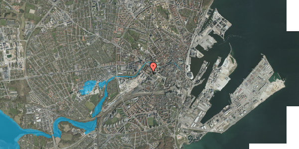 Oversvømmelsesrisiko fra vandløb på Marstrandsgade 29, 5. tv, 8000 Aarhus C