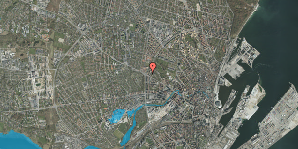 Oversvømmelsesrisiko fra vandløb på Martin Vahls Vej 3, 1. , 8000 Aarhus C