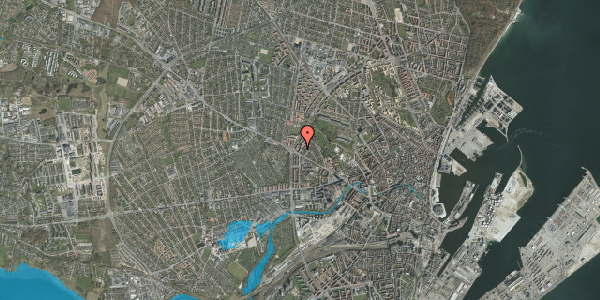 Oversvømmelsesrisiko fra vandløb på Martin Vahls Vej 5, 1. th, 8000 Aarhus C