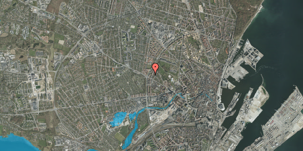 Oversvømmelsesrisiko fra vandløb på Martin Vahls Vej 9, 1. tv, 8000 Aarhus C