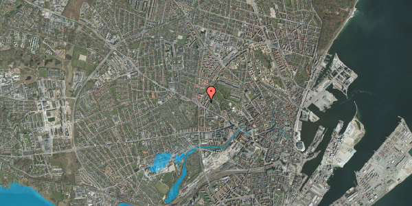Oversvømmelsesrisiko fra vandløb på Martin Vahls Vej 11, st. mf, 8000 Aarhus C