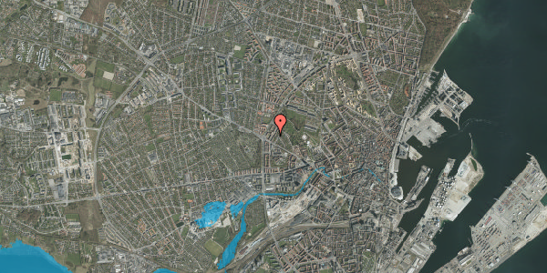 Oversvømmelsesrisiko fra vandløb på Martin Vahls Vej 12, 1. tv, 8000 Aarhus C