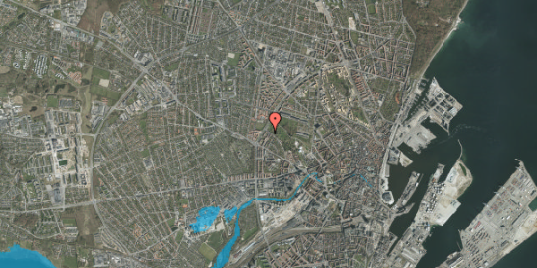 Oversvømmelsesrisiko fra vandløb på Martin Vahls Vej 31, 2. th, 8000 Aarhus C