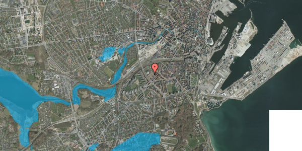 Oversvømmelsesrisiko fra vandløb på Max Müllers Gade 12, 2. , 8000 Aarhus C