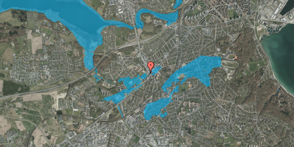 Oversvømmelsesrisiko fra vandløb på Nordbyvej 12, 2. th, 8260 Viby J