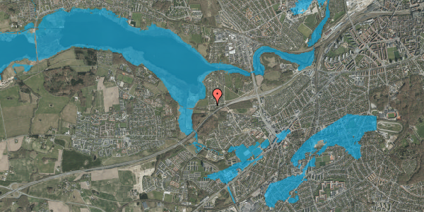 Oversvømmelsesrisiko fra vandløb på Haveforeningen Norringholm 442, 8260 Viby J