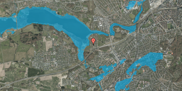 Oversvømmelsesrisiko fra vandløb på Haveforeningen Norringholm 457, 8260 Viby J