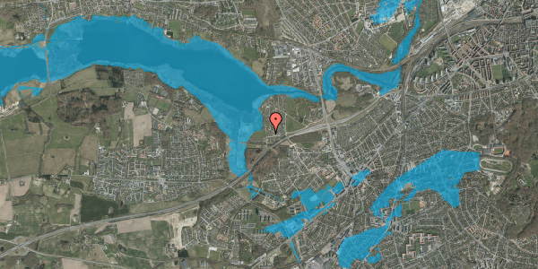 Oversvømmelsesrisiko fra vandløb på Haveforeningen Norringholm 464, 8260 Viby J